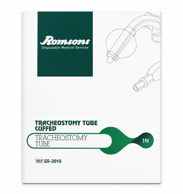 Romsons Tracheostomy Tube Cuffed/Un Cuffe